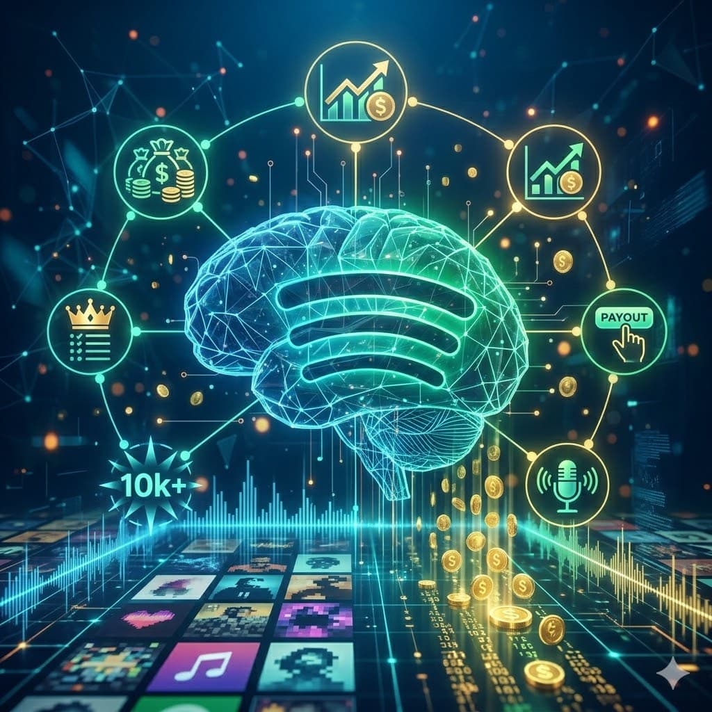 AI ile Spotify’dan Para Kazanma: Yapay Zeka ile Müzik Üreterek Gelir Elde Etme Rehberi